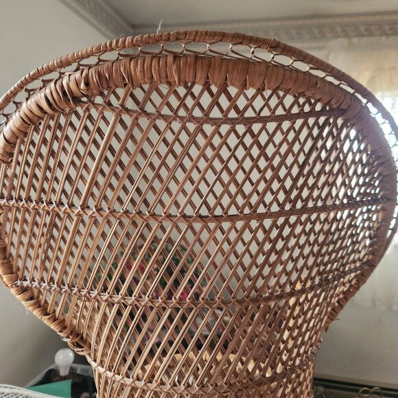 Vintage Boho Wicker Doll/Plant Stand Chair - Picture 11 of 11